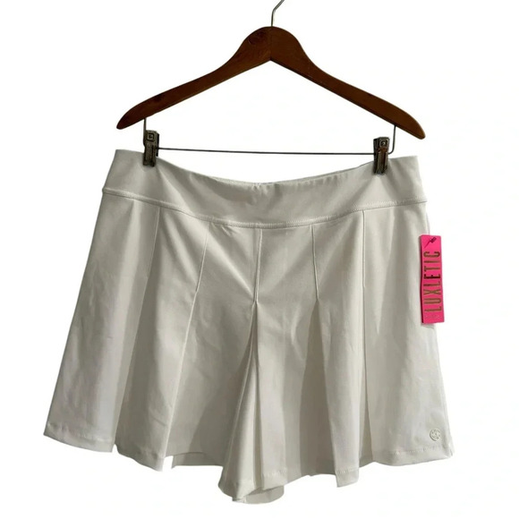 NEW Lilly Lily Pulitzer Frazer Luxletic Shorts Skort Skirt Plus Size 14 White - Picture 4 of 14